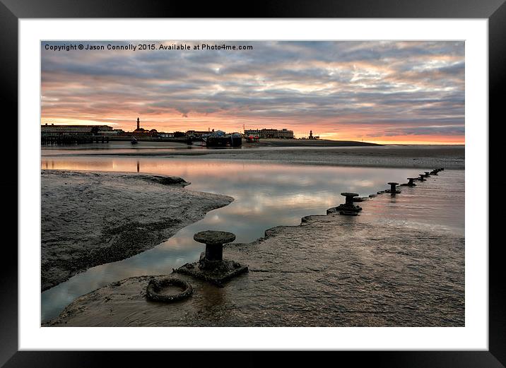  Knott End Sunset Framed Mounted Print by Jason Connolly