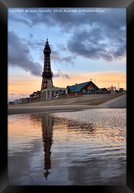 Blackpool Tower Framed Print by Jason Connolly