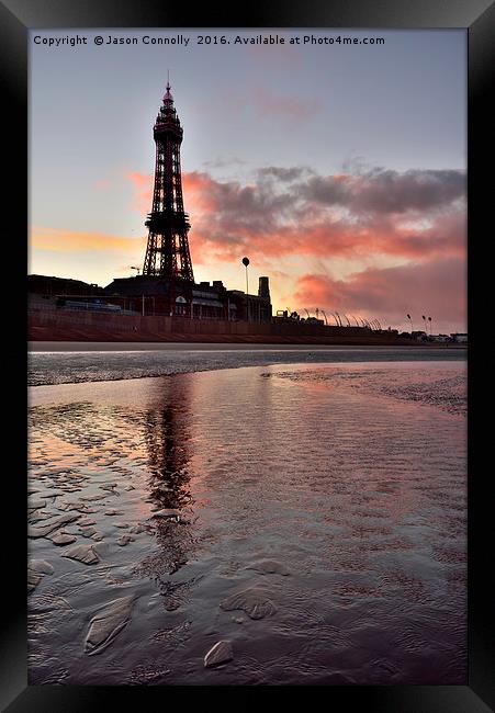 Blackpool Sunrise Framed Print by Jason Connolly