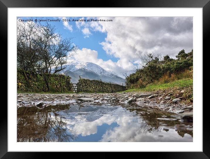 Little Langdale Reflections Framed Mounted Print by Jason Connolly