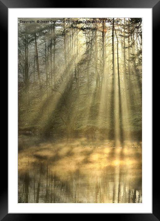 Sunrays At Tarn Hows Framed Mounted Print by Jason Connolly