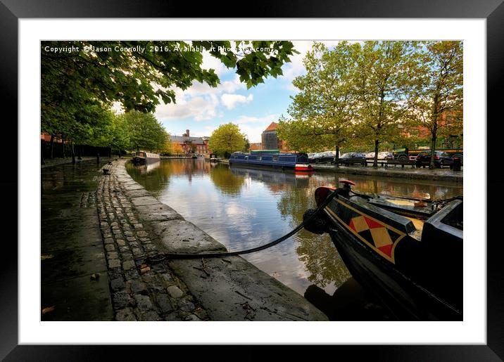 Bridgewater Canal, Manchester Framed Mounted Print by Jason Connolly