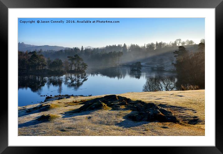 Tarn Hows, Lake District. Framed Mounted Print by Jason Connolly