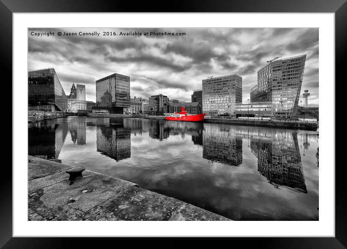 Canning Dock, Liverpool Framed Mounted Print by Jason Connolly