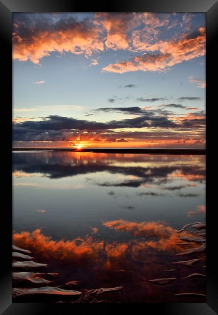 Cleveleys Sunset Framed Print by Jason Connolly