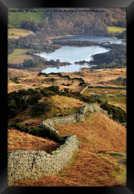 Views To Elterwater Framed Print by Jason Connolly