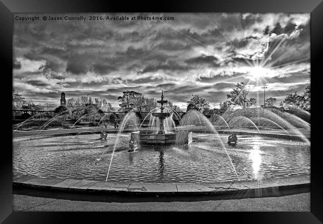 Stanley Park Fountains Framed Print by Jason Connolly