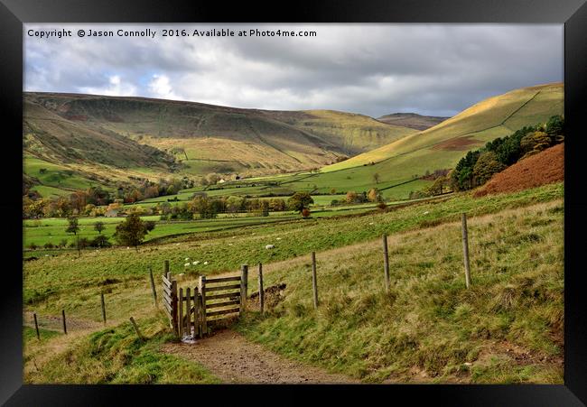 Edale valley Framed Print by Jason Connolly