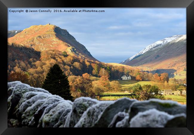 Towards The Vale Of Grasmere Framed Print by Jason Connolly
