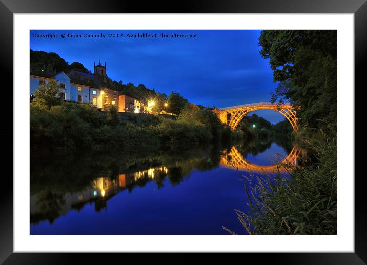 Ironbridge by night Framed Mounted Print by Jason Connolly