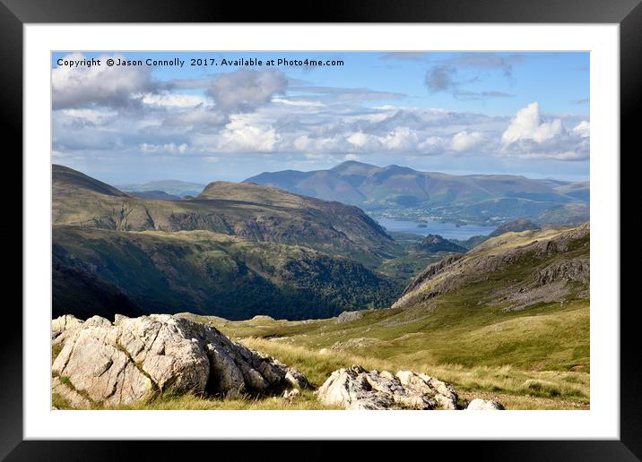 Derwentwater Views. Framed Mounted Print by Jason Connolly