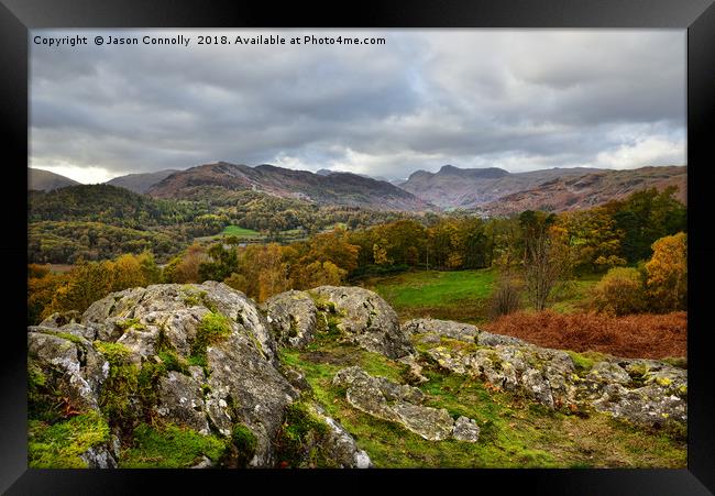 Little Langdale Views Framed Print by Jason Connolly