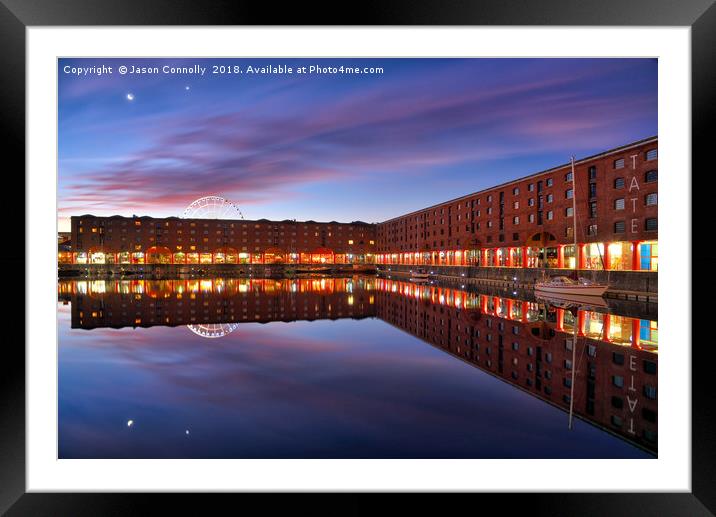 Sunrise On The Docks Framed Mounted Print by Jason Connolly