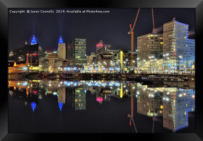 Liverpool City Reflections Framed Print by Jason Connolly