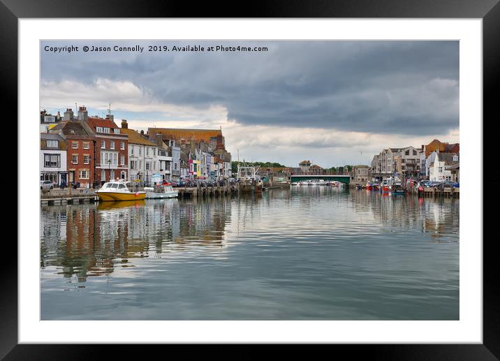 Weymouth Harbour. Framed Mounted Print by Jason Connolly