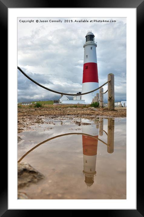 Portland Bill Reflections Framed Mounted Print by Jason Connolly