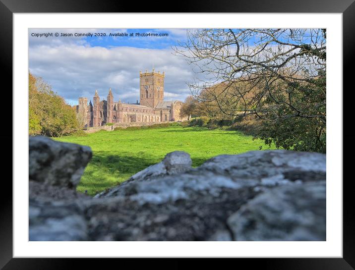 St David's Cathedral. Framed Mounted Print by Jason Connolly