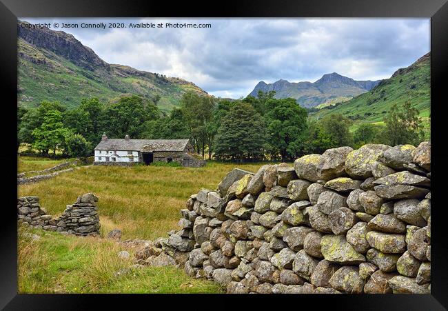 Little Langdale Valley Framed Print by Jason Connolly
