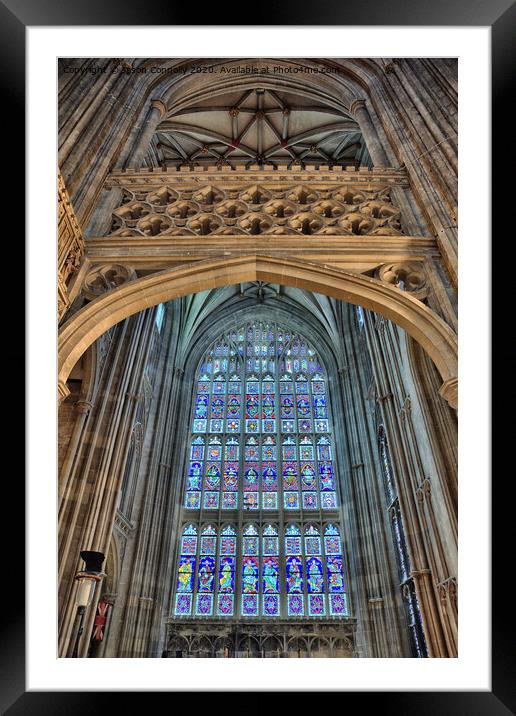 Canterbury Cathedral. Framed Mounted Print by Jason Connolly