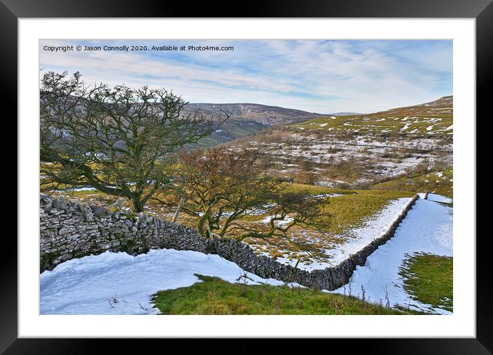 Upper Wharfedale, Yorkshire. Framed Mounted Print by Jason Connolly