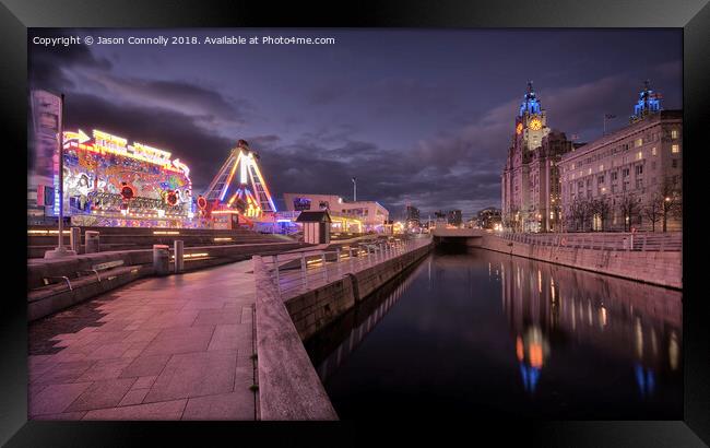 Liverpool canal Link. Framed Print by Jason Connolly