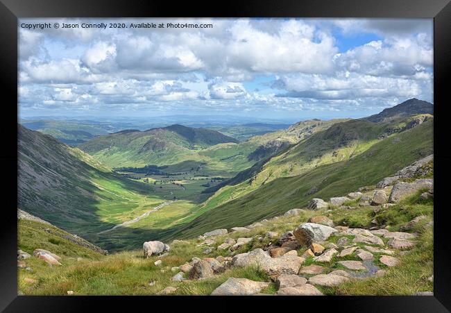 Great Langdale. Framed Print by Jason Connolly