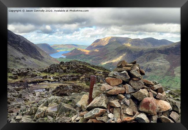 Views towards Crummock Water. Framed Print by Jason Connolly