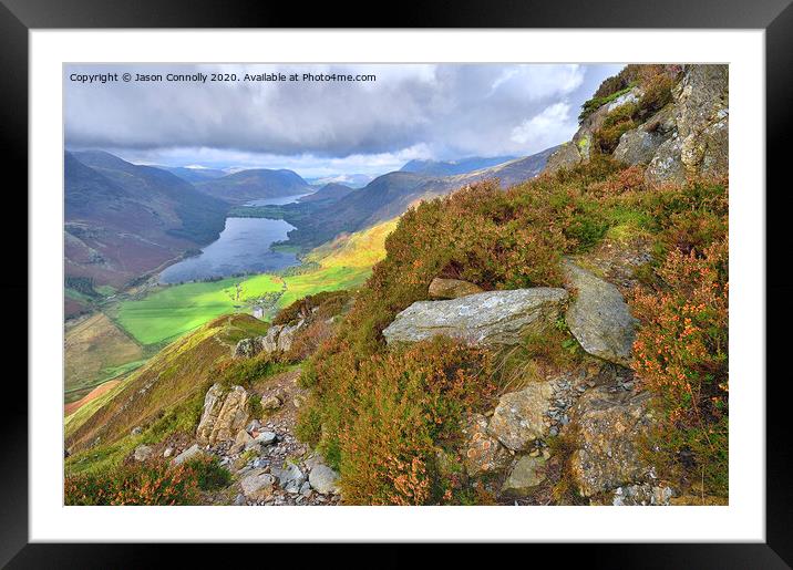 Buttermere Views. Framed Mounted Print by Jason Connolly