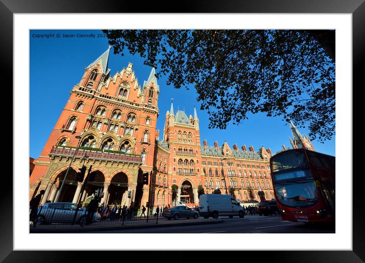 St Pancras railway station. Framed Mounted Print by Jason Connolly