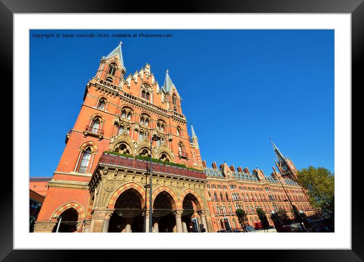 St Pancras railway station. Framed Mounted Print by Jason Connolly