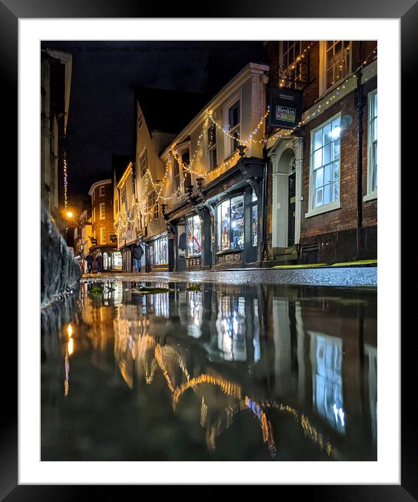 York Reflections. Framed Mounted Print by Jason Connolly