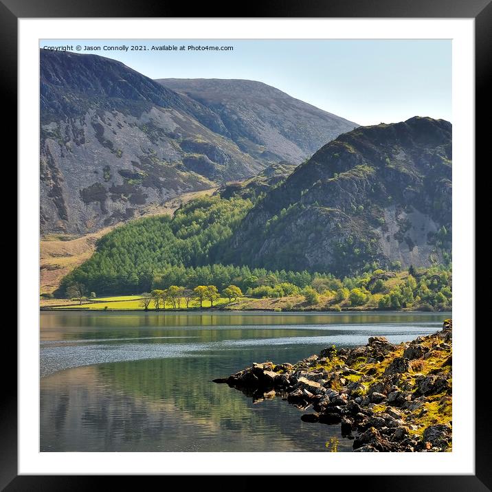 Ennerdale water, Cumbria, England. Framed Mounted Print by Jason Connolly