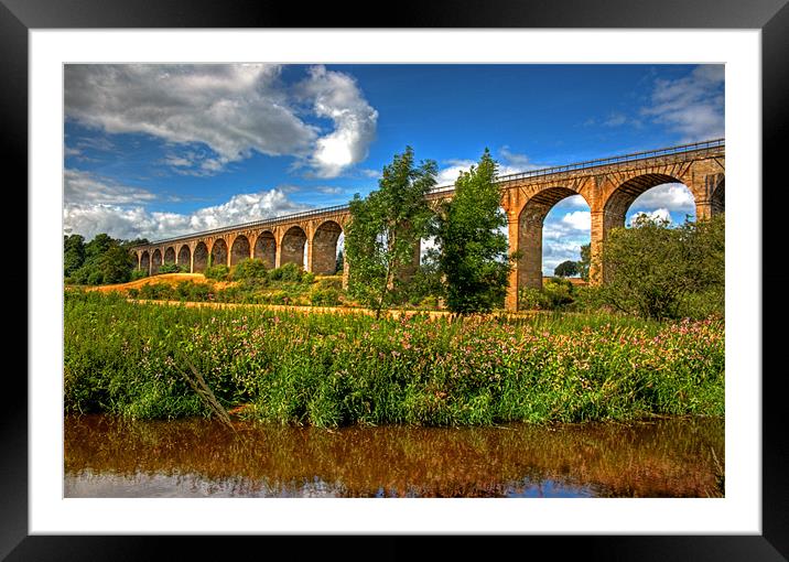 The Avon Viaduct Framed Mounted Print by Tom Gomez