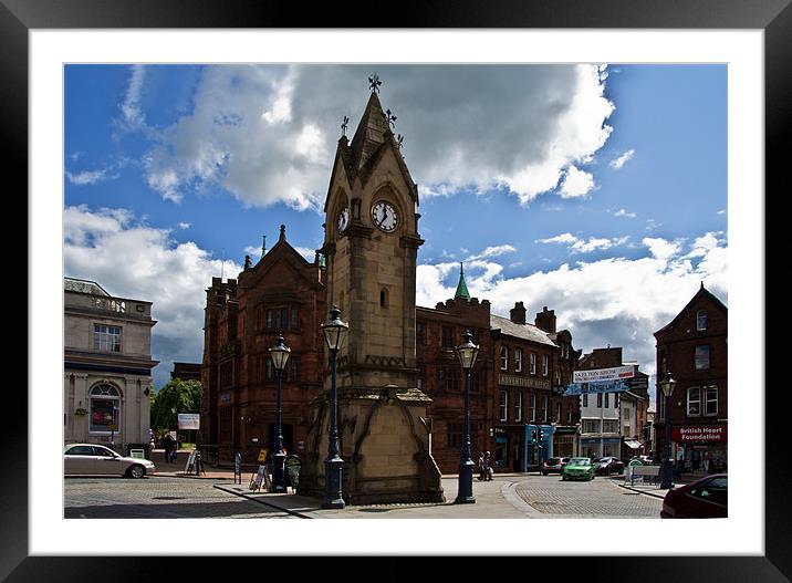 Penrith Clock Tower Framed Mounted Print by Tom Gomez