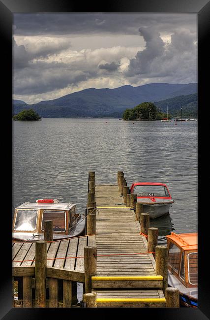 Motorboats for hire Framed Print by Tom Gomez