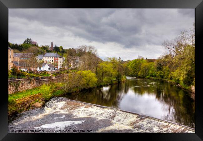 The River at Blairgowrie and Rattray Framed Print by Tom Gomez