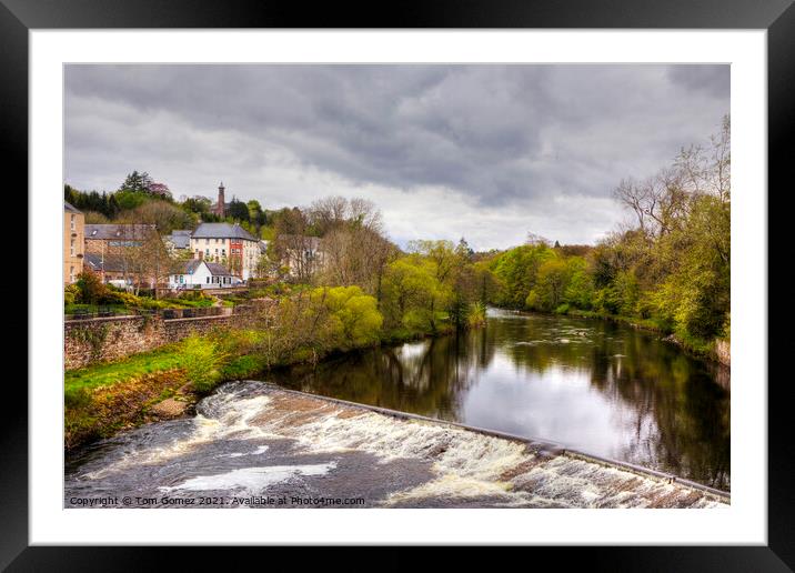 The River at Blairgowrie and Rattray Framed Mounted Print by Tom Gomez