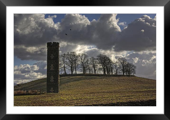 Cammo Water Tower Framed Mounted Print by Tom Gomez