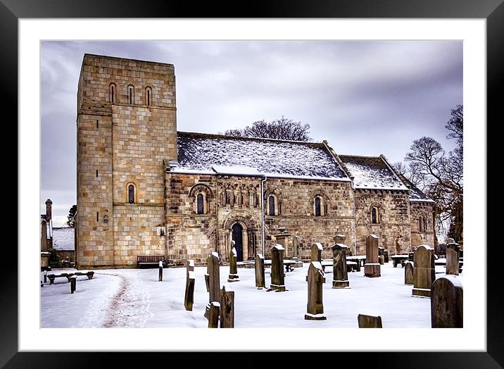 St Cuthberts Church at Dalmeny Framed Mounted Print by Tom Gomez