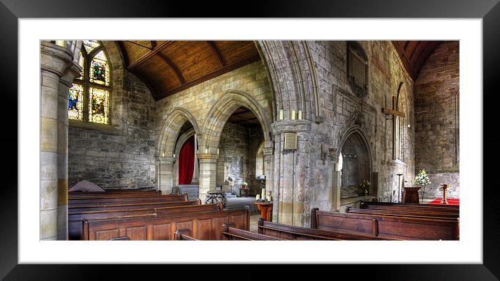 Inside Culross Abbey Church Framed Mounted Print by Tom Gomez