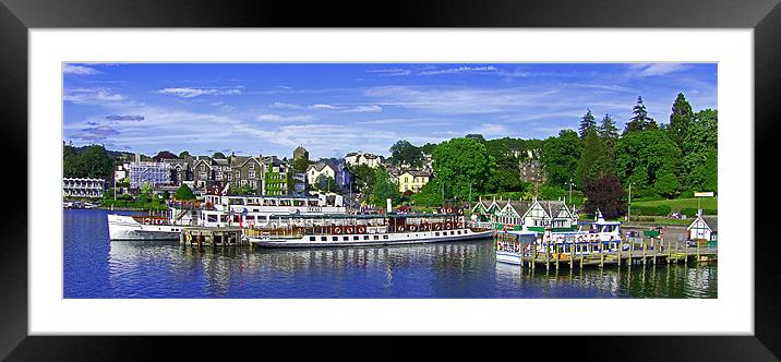 Bowness Pier Framed Mounted Print by Tom Gomez