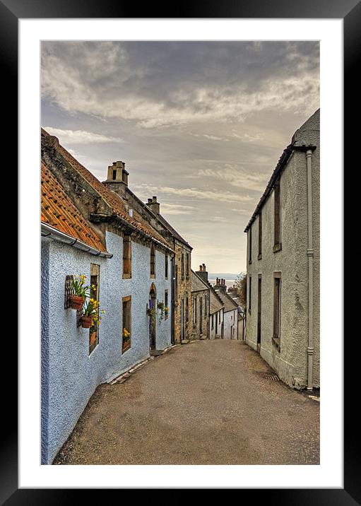 Looking down Tanhouse Brae Framed Mounted Print by Tom Gomez