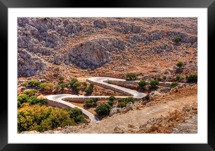 The long and winding road Framed Mounted Print by Tom Gomez