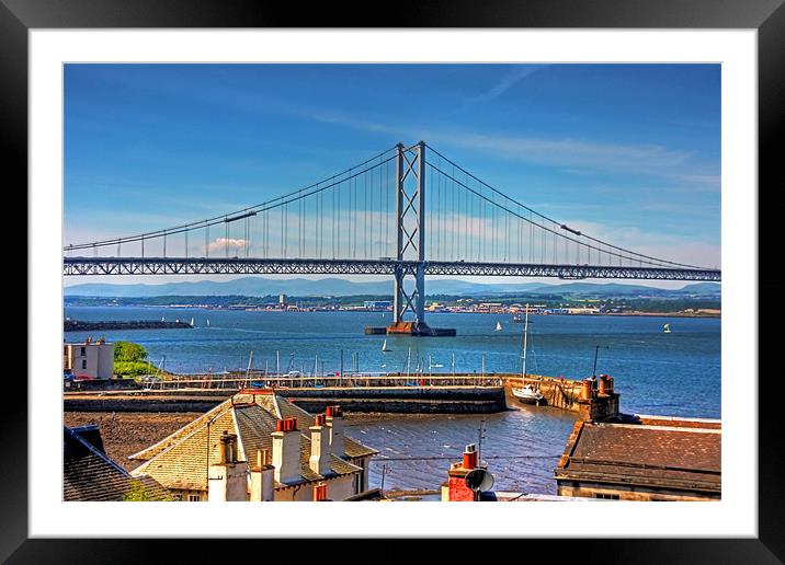 Bridge and Harbour Framed Mounted Print by Tom Gomez