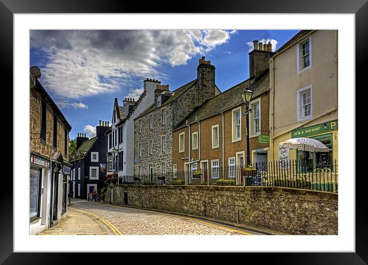 Along the Cobbled High Street Framed Mounted Print by Tom Gomez