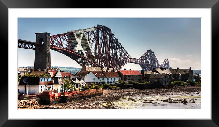Bridging the Town Framed Mounted Print by Tom Gomez