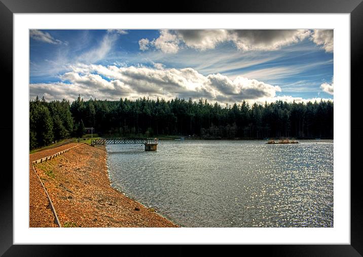 The path along the dam Framed Mounted Print by Tom Gomez