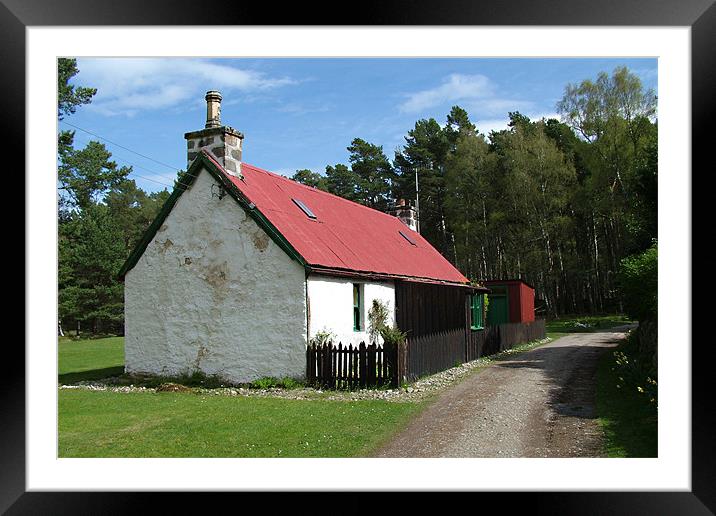 Cottage at Loch an Eilean Framed Mounted Print by Tom Gomez