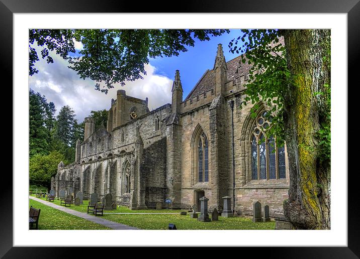 Dunkeld Cathedral Ruin Framed Mounted Print by Tom Gomez