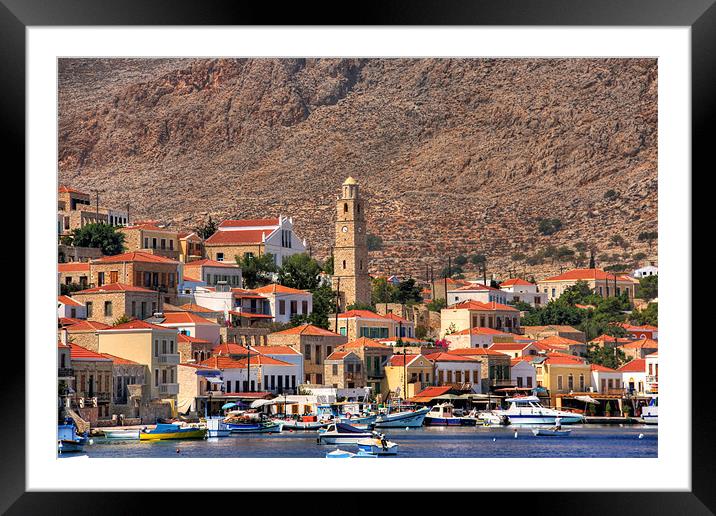 Clock Tower Framed Mounted Print by Tom Gomez